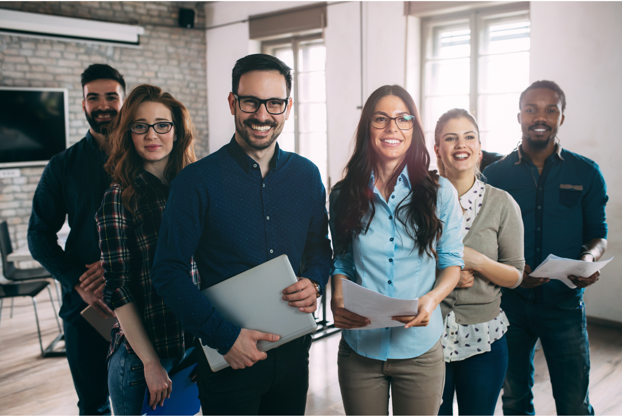 smiling employees